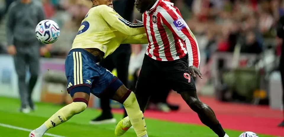 Players battling for the ball during a match