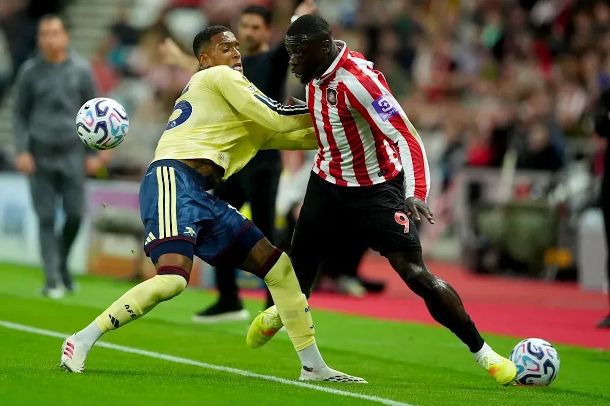 Players battling for the ball during a match