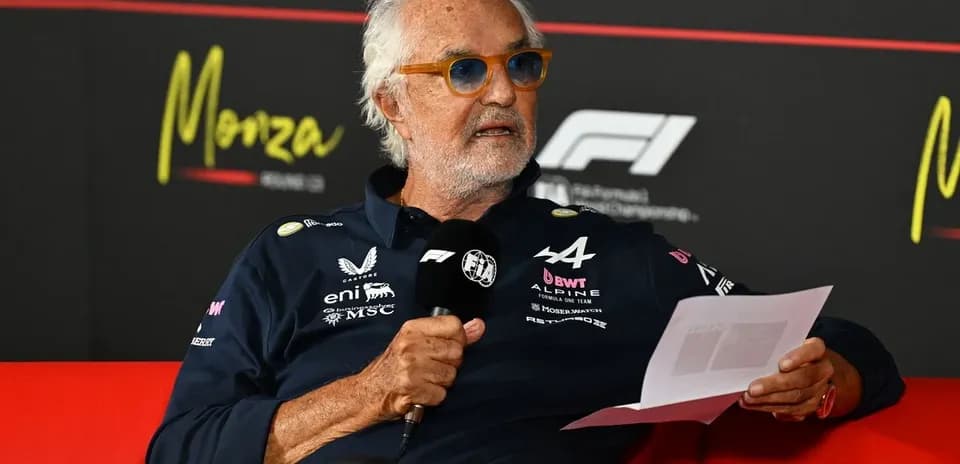 Team principal speaking at Formula 1 press conference