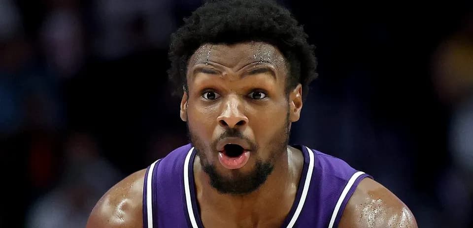 Player in purple jersey reacting during a game