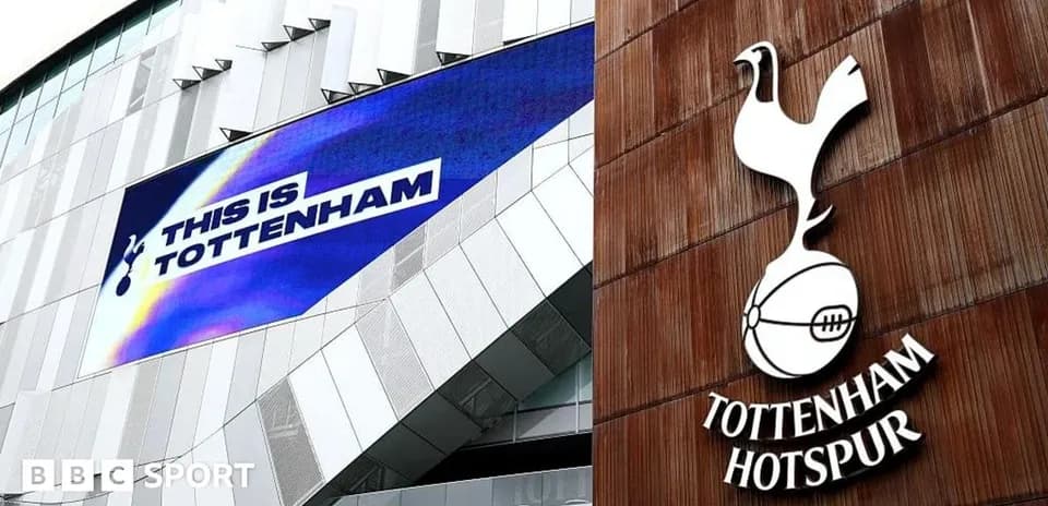 Tottenham Hotspur branding on stadium exterior