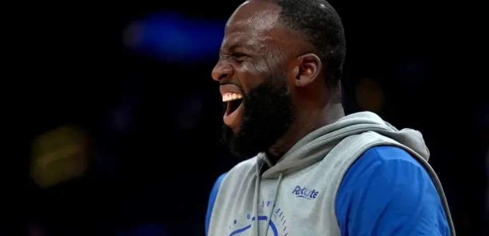 Player smiling during warm-up on court