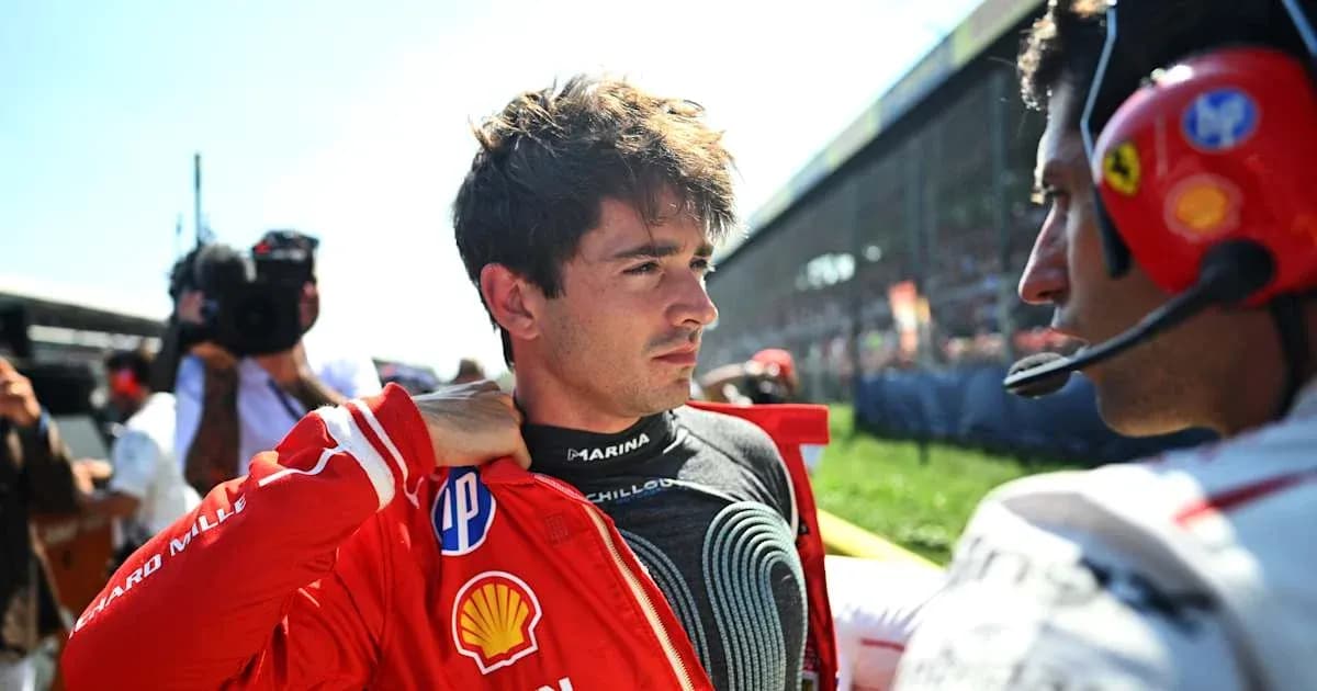 Driver adjusting his suit before the race