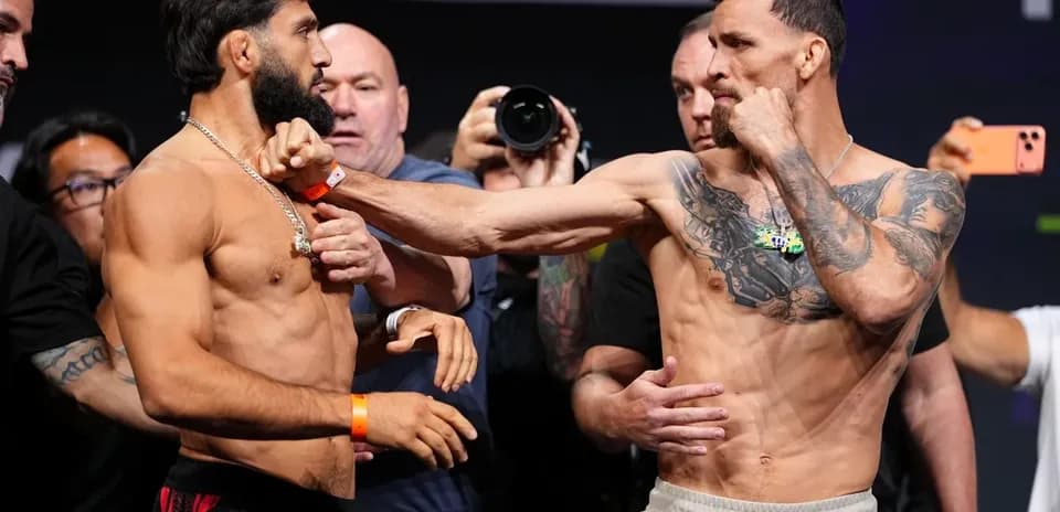 Two fighters face-off at weigh-in event