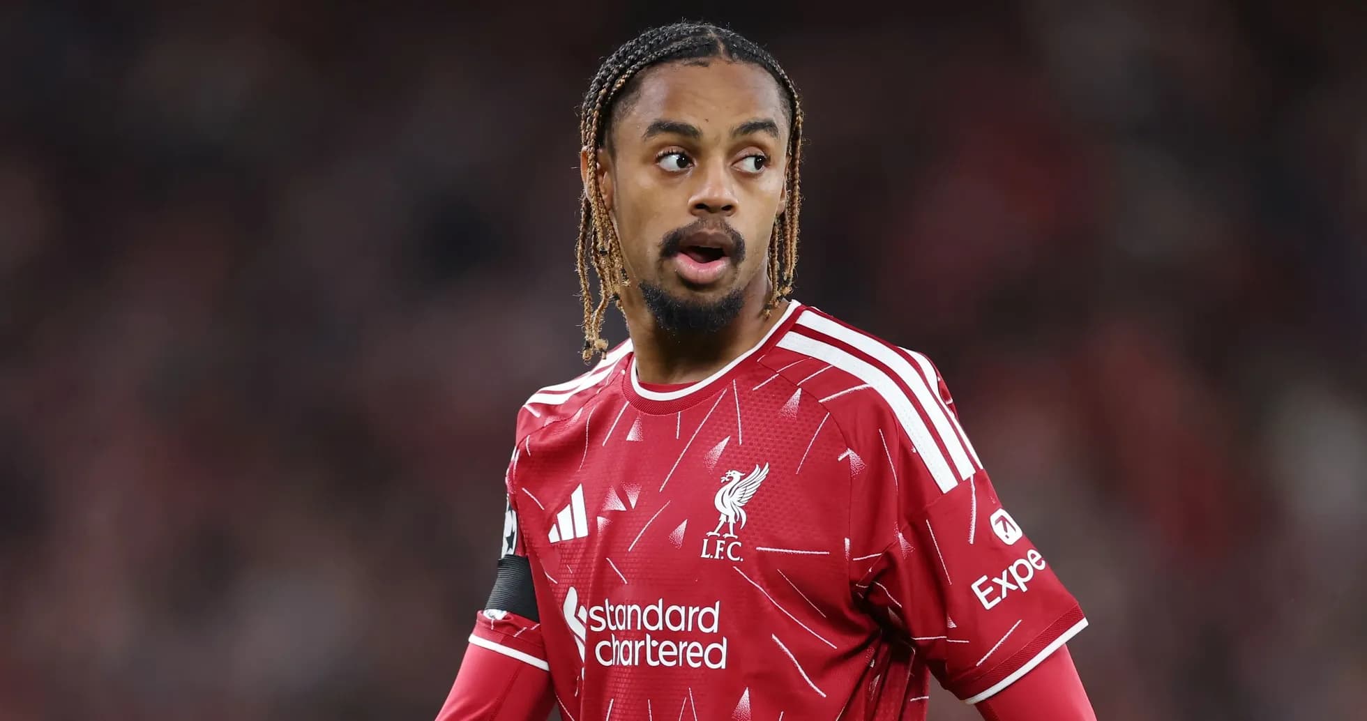 Player in Liverpool kit during a match