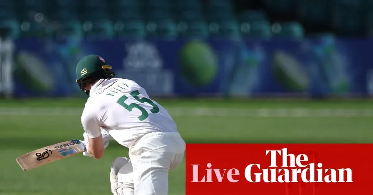 Batsman Kelly preparing to hit the ball