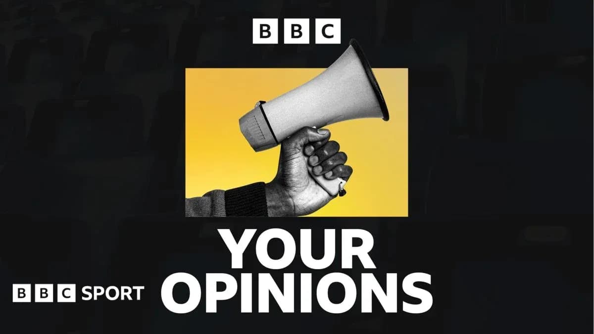 Hand holding a megaphone with bold text Hand holding a megaphone with bold text
