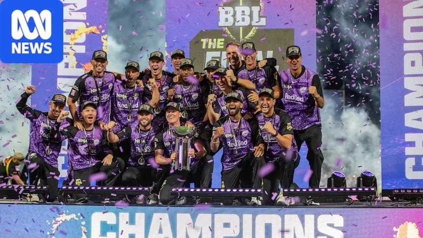 Team celebrating victory with trophy and confetti Team celebrating victory with trophy and confetti