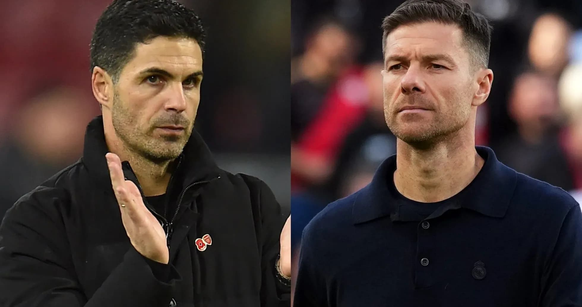 Coaches on opposite sides during match preparation