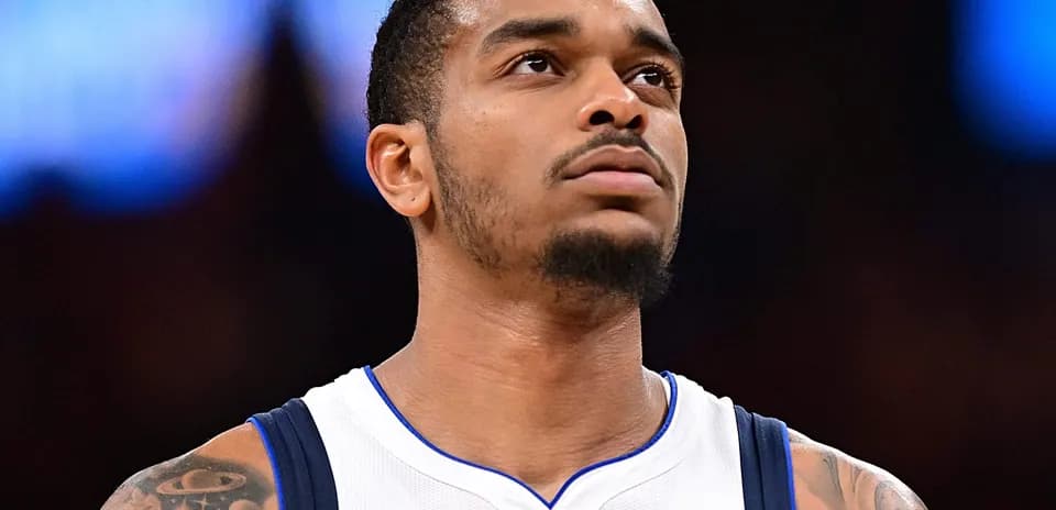 Player from Dallas Mavericks during game intros