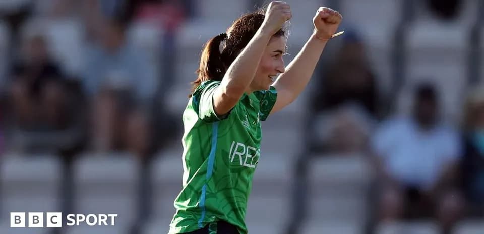Athlete celebrating a victory during a match