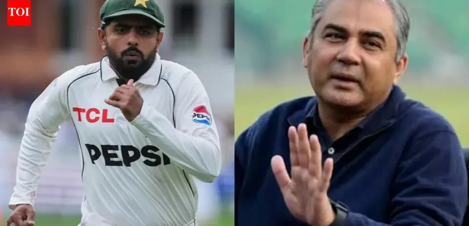 Cricketer running alongside a commentator speaking