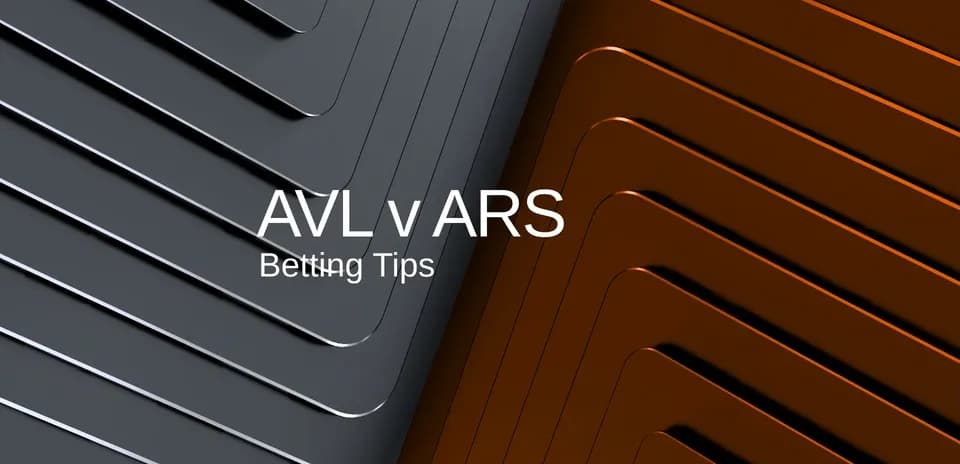 Graphic displaying betting tips for AVL vs ARS