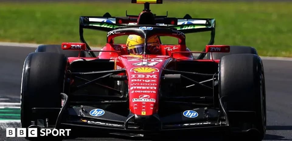 Ferrari Formula 1 car on track during practice