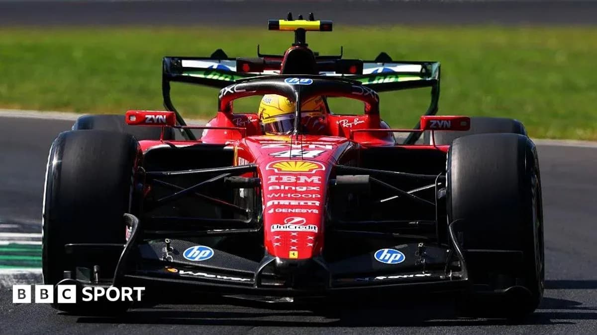 Ferrari Formula 1 car on track during practice