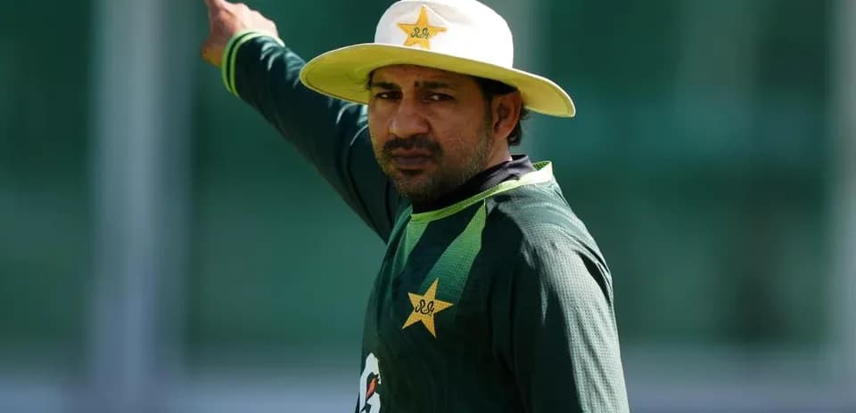 Cricketer directing play during training session