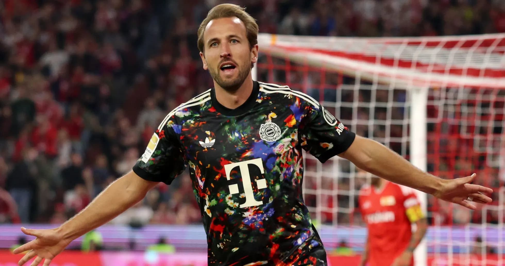 Player celebrating a goal during a match