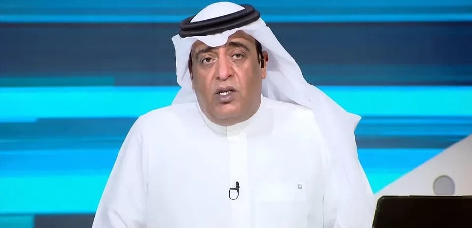 Presenter speaking during a sports broadcast segment