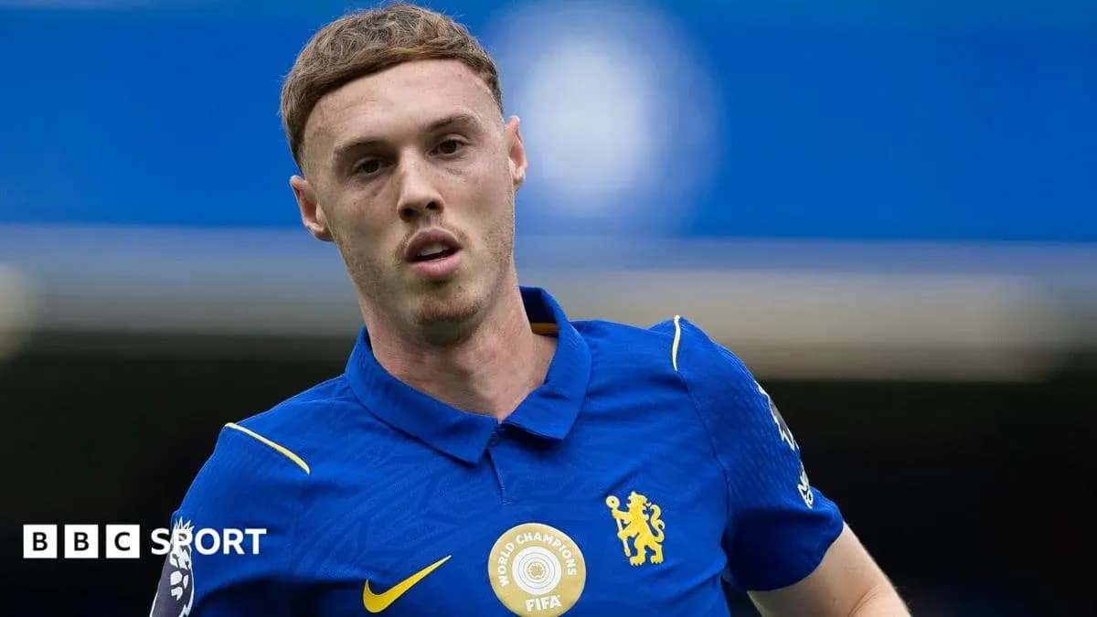 Player in blue Chelsea kit during match