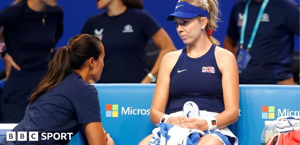 Player sitting on bench during match break