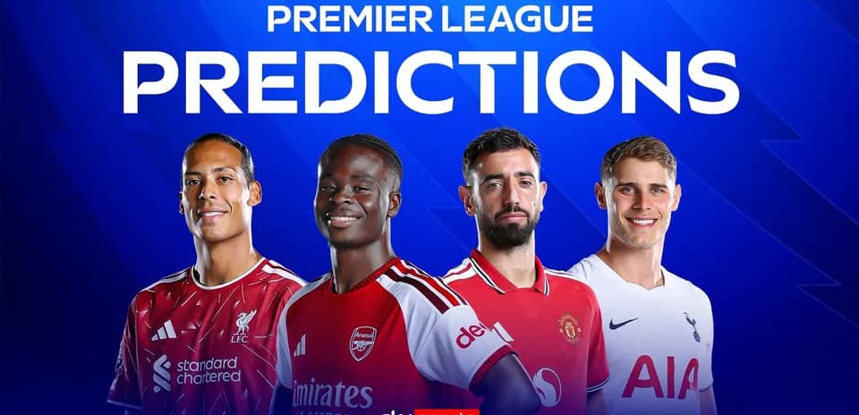 Four football players showcasing Premier League predictions