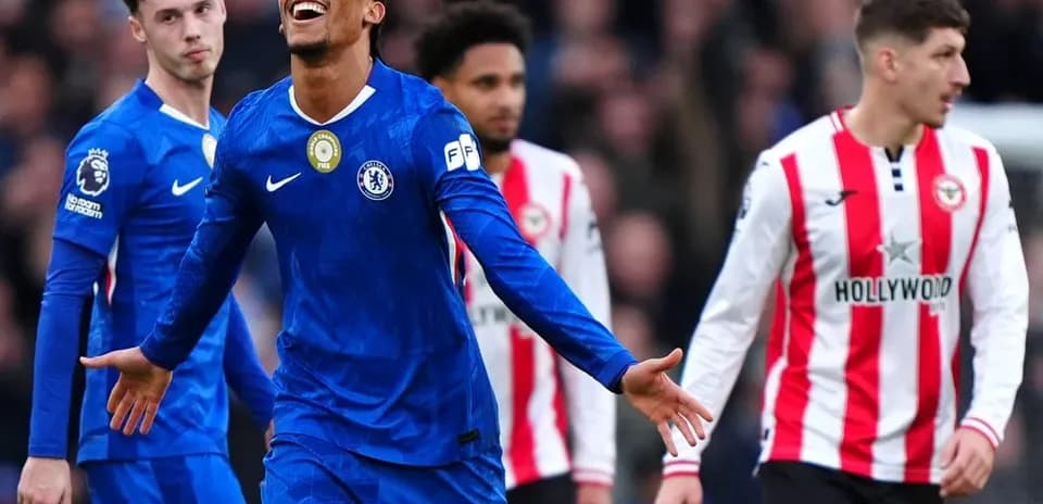 Chelsea player celebrating a goal during match