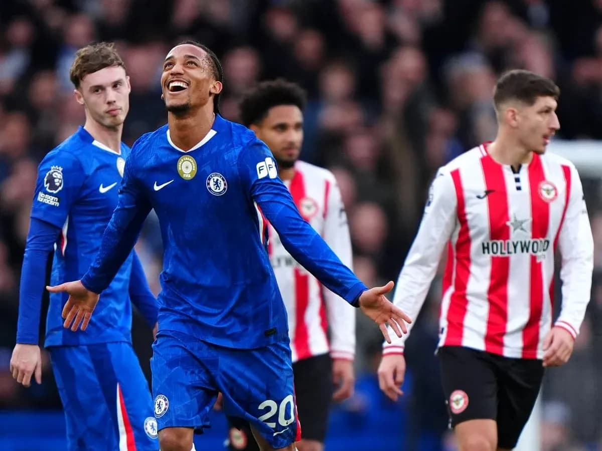 Chelsea player celebrating a goal during match