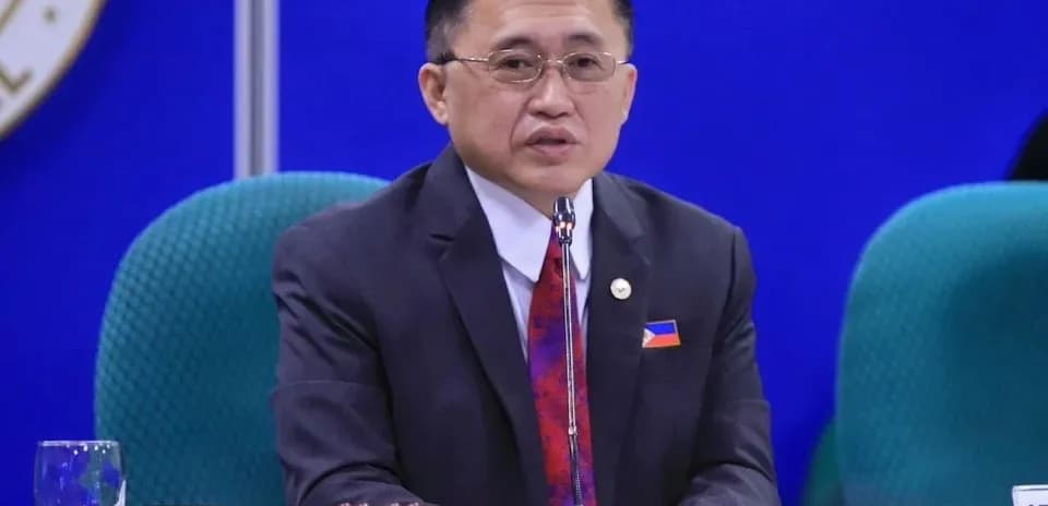 Official speaking at a conference with microphone