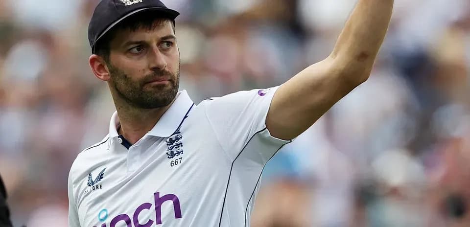 Cricketer gesturing during a match