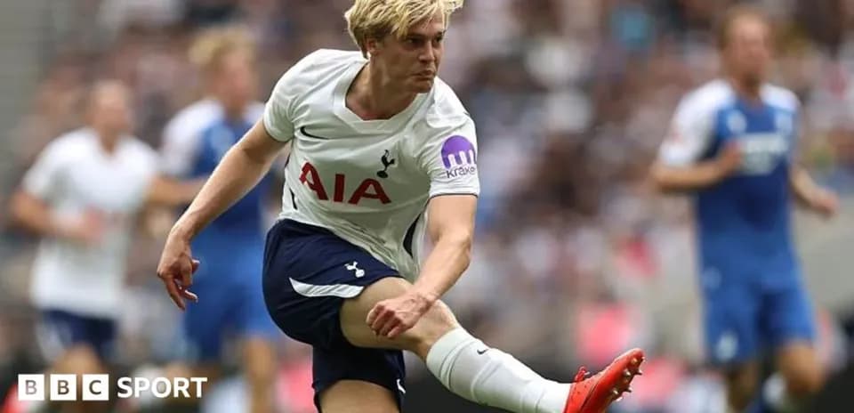 Player kicking ball during Tottenham match
