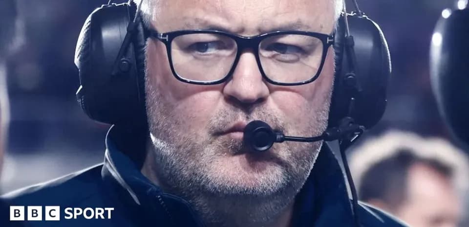 Coach with headset during a match