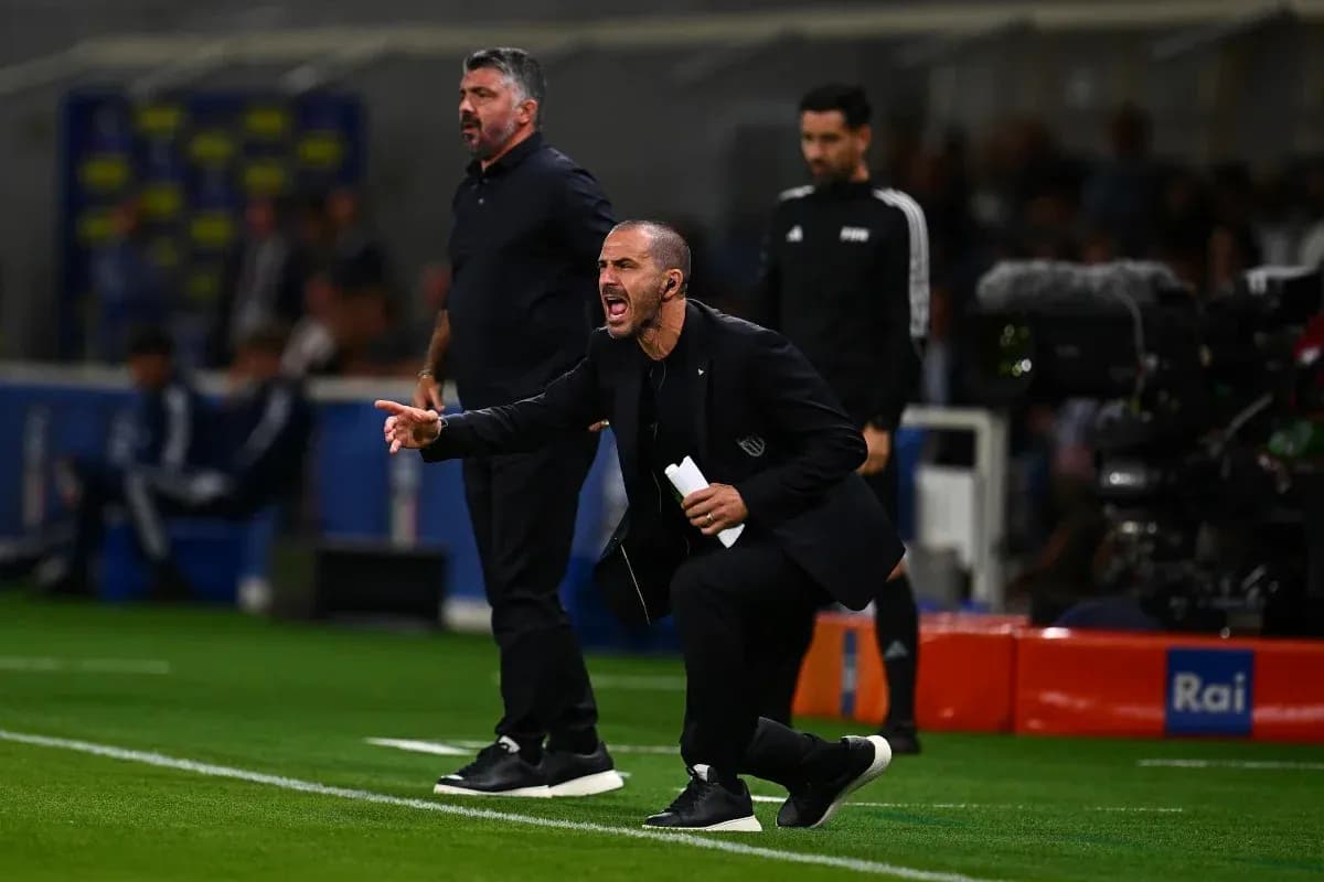 Coaches directing players during a match from sidelines Coaches directing players during a match from sidelines