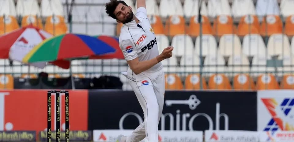 Bowler delivering ball during cricket match