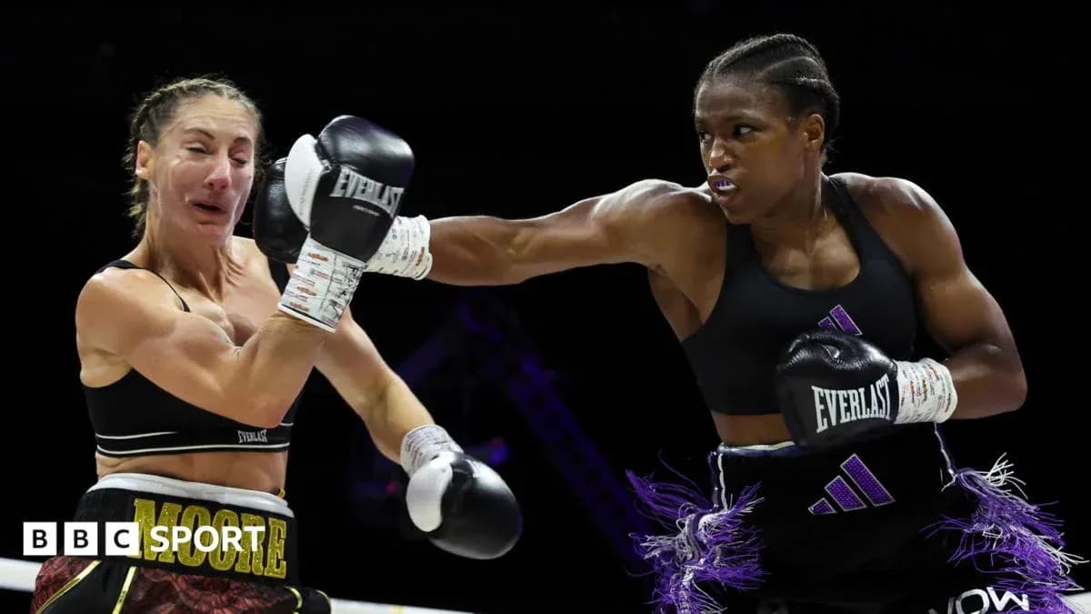 Boxers exchanging punches during a boxing match