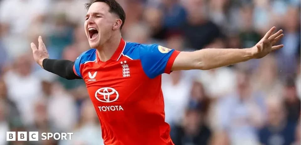 Cricketer celebrating a wicket during a match