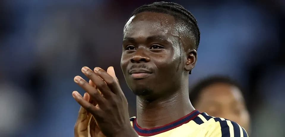 Player applauding after match performance