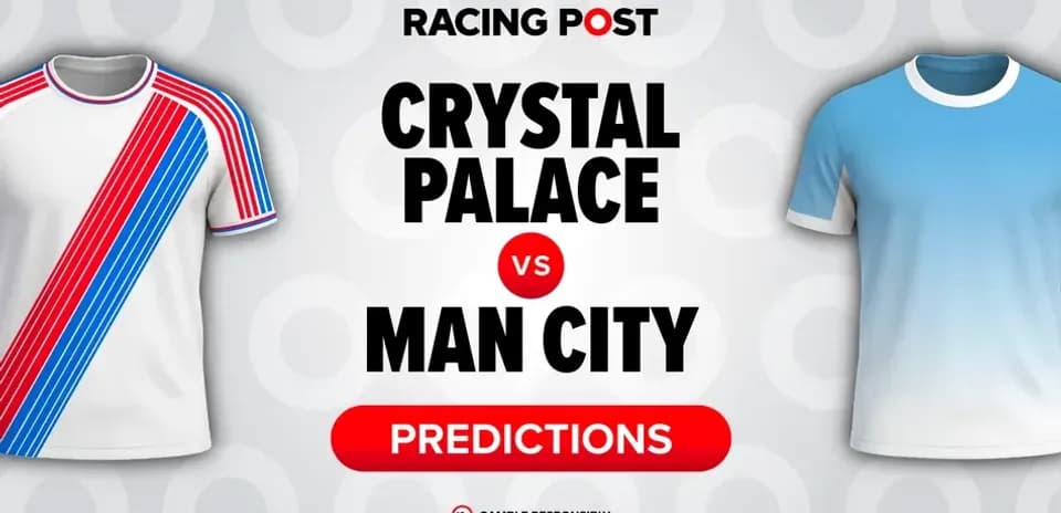 Crystal Palace and Manchester City jersey mockups with predictions