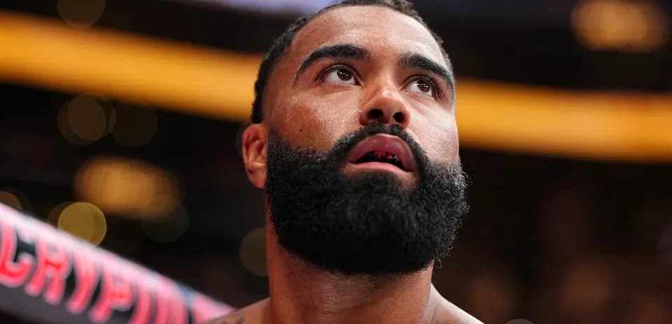 Boxer looking up with mouthguard in place