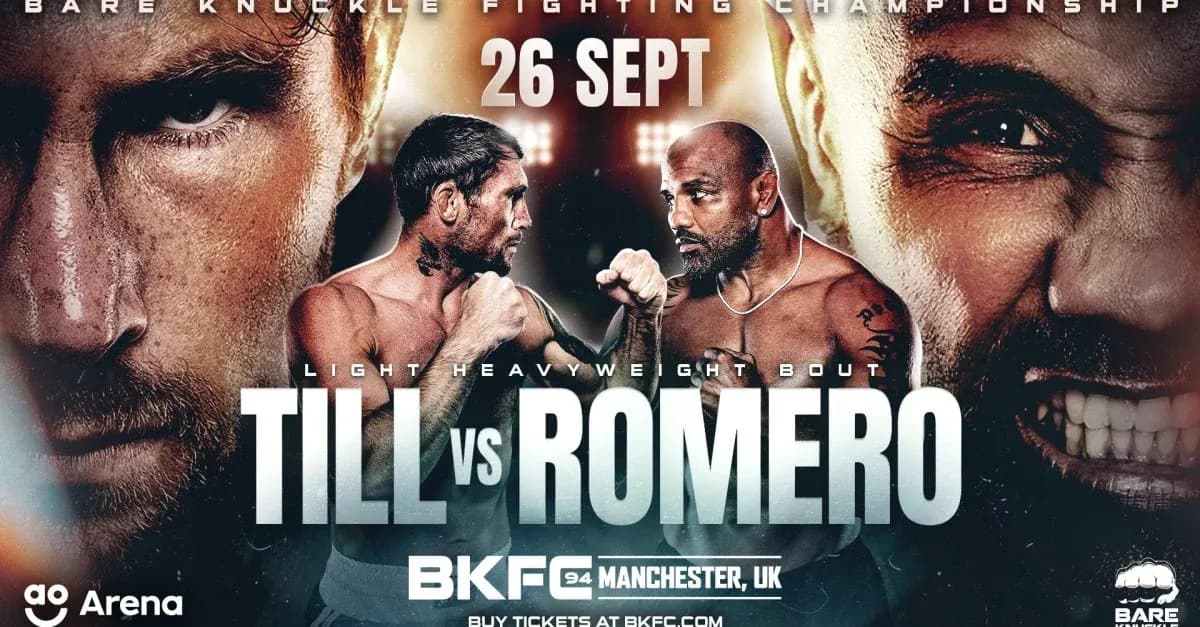 Promotional poster for BKFC 94: Till vs Romero