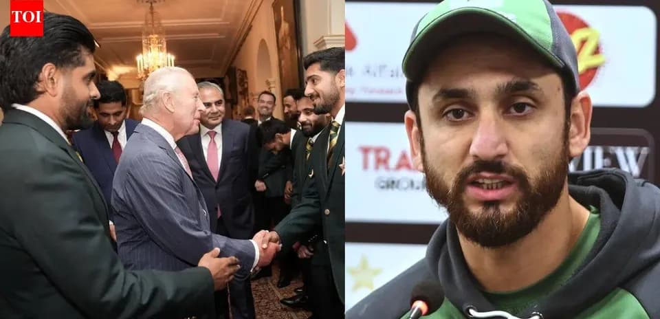 Pakistani cricket team meeting with dignitaries event