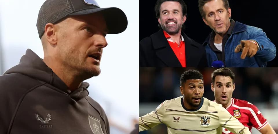 Collage of football manager, celebrities, and players