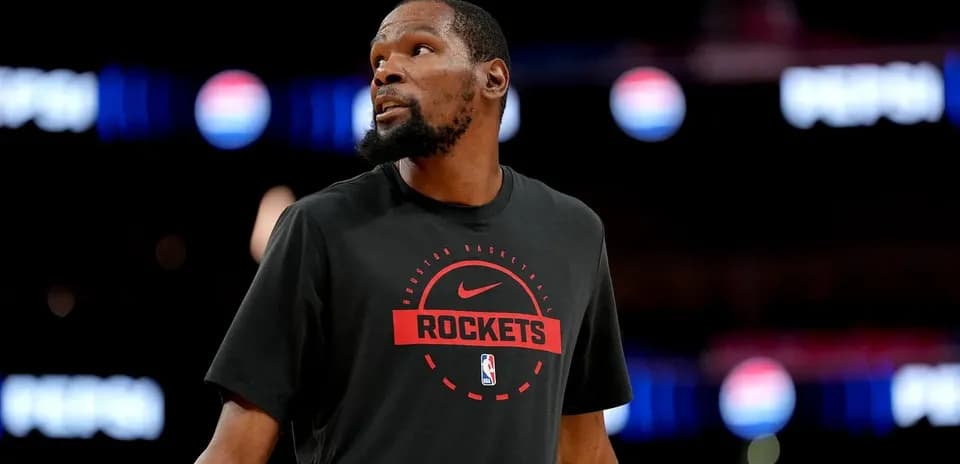 Player warming up in Houston Rockets practice shirt