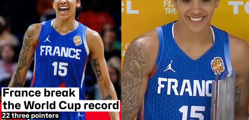 Player celebrating with trophy after record-breaking match