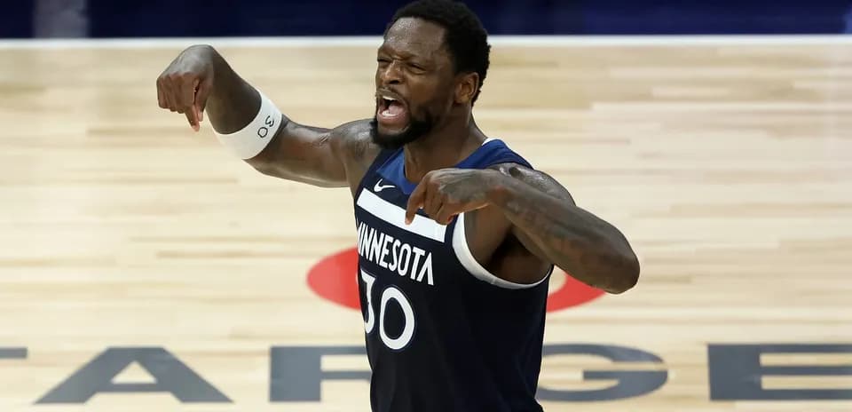 Player celebrating during a basketball game action