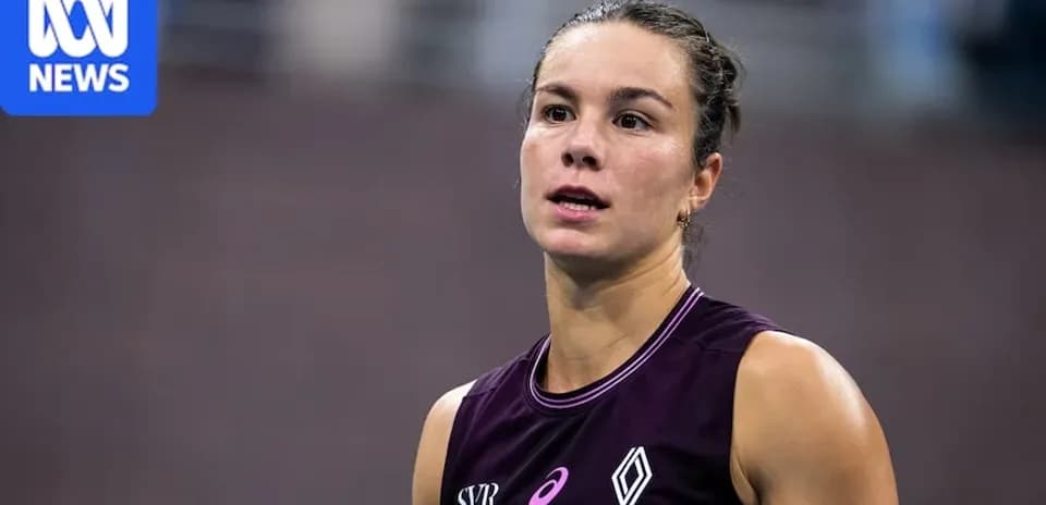 Athlete in a sports uniform on court