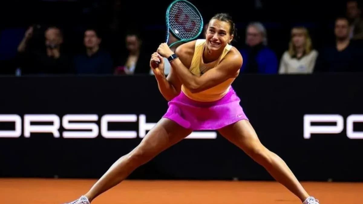 Player executing a backhand shot during match