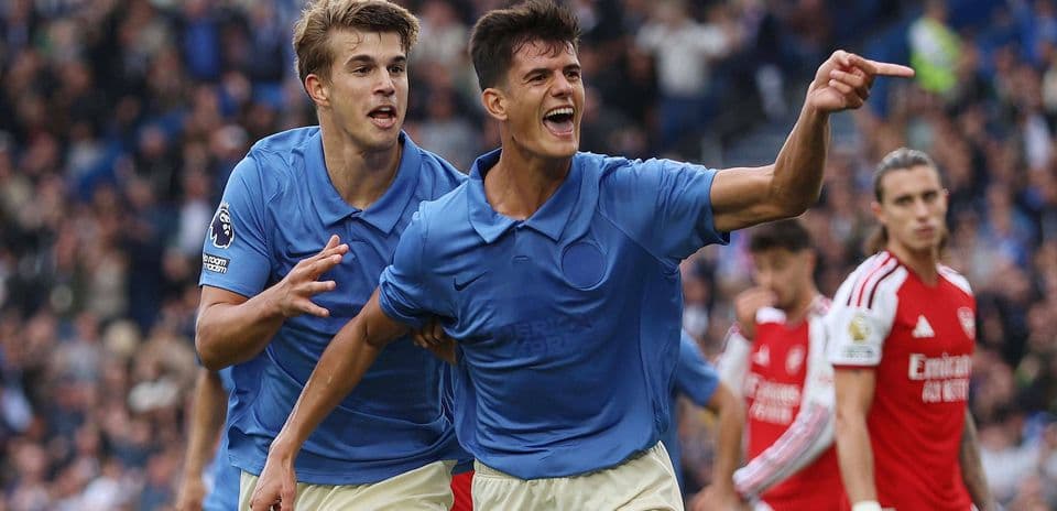 Chema Andres Relives Stunning Debut Goal as Brighton Thrash Arsenal 3-0