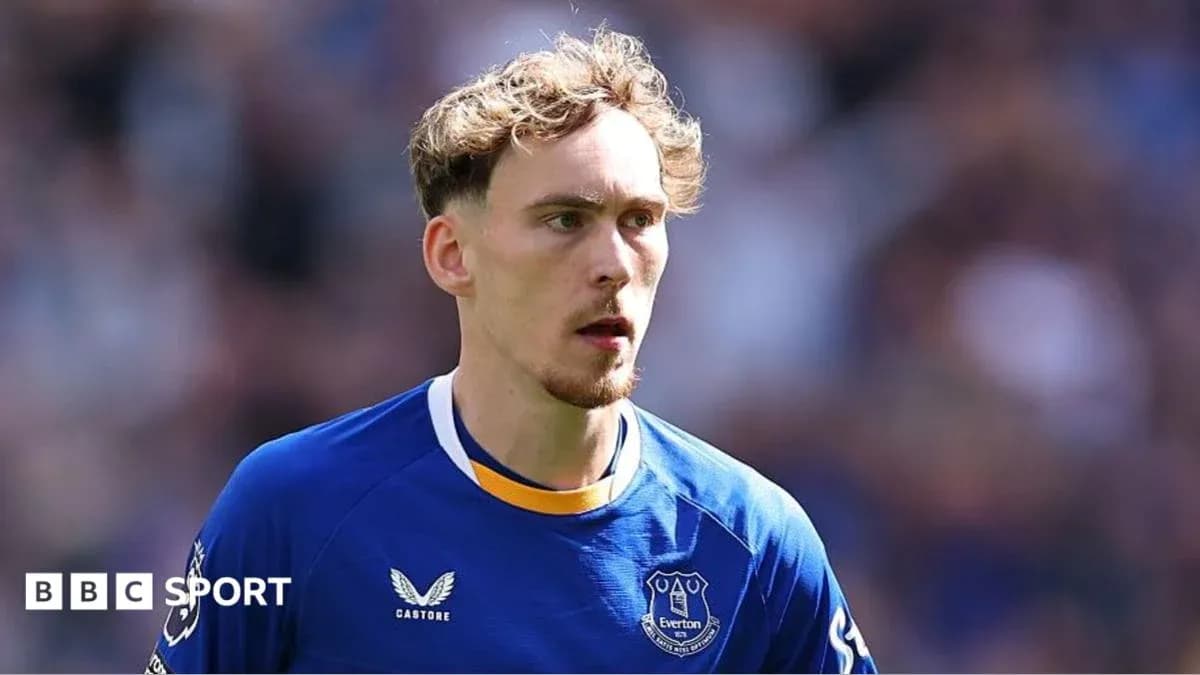 Player in Everton kit during a match Player in Everton kit during a match