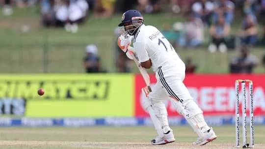 Batsman playing a shot during cricket match Batsman playing a shot during cricket match