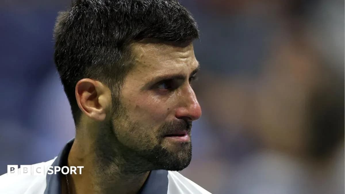 Tennis player with tears during a match Tennis player with tears during a match
